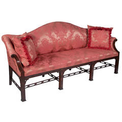 Vintage Chinese Chippendale Sofa