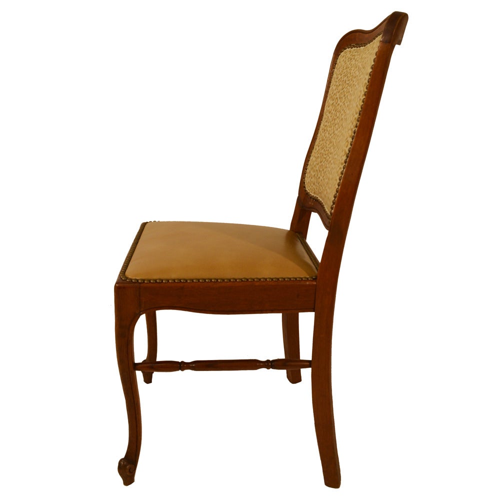 Set of Six Country French Dining Chairs For Sale 1