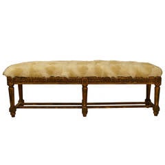 Louis XVI Fur Bench
