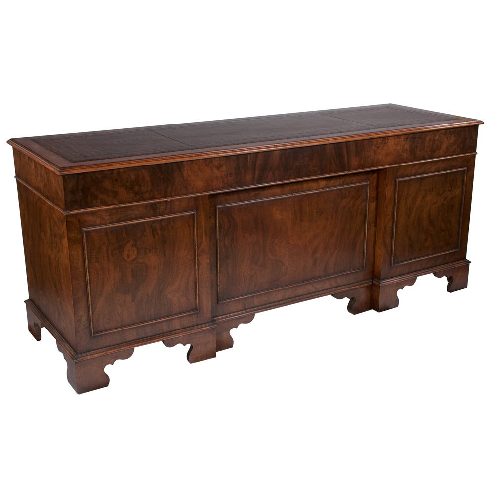 Chippendale Style Walnut Credenza For Sale 3