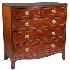 Antique English Mahogany Sheraton Chest