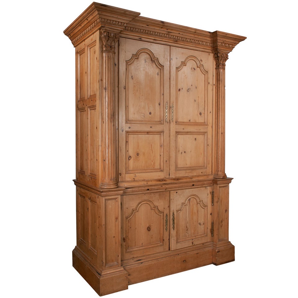 Pine Armoire or Cabinet For Sale