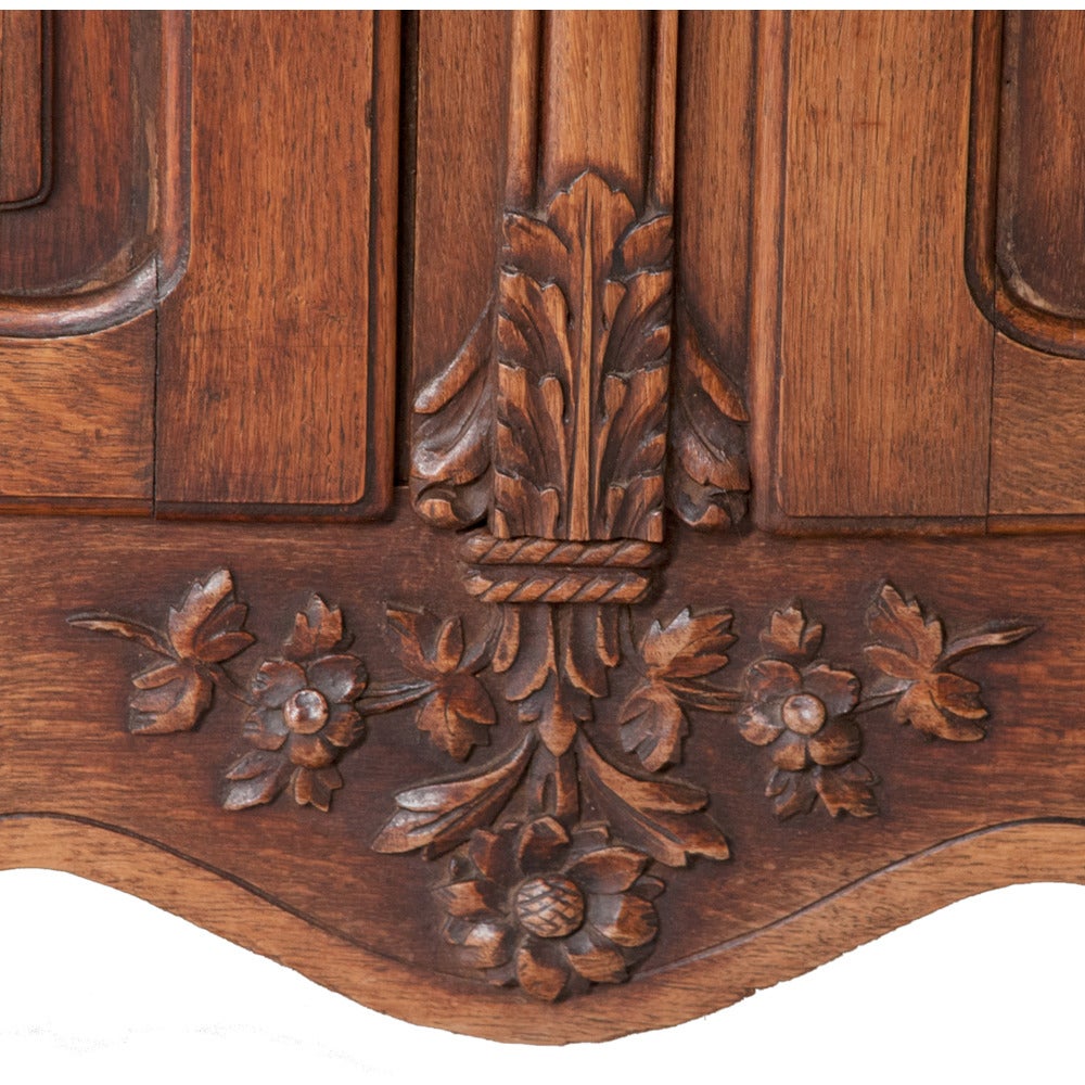 French Country Oak Buffet and Cabinet 6