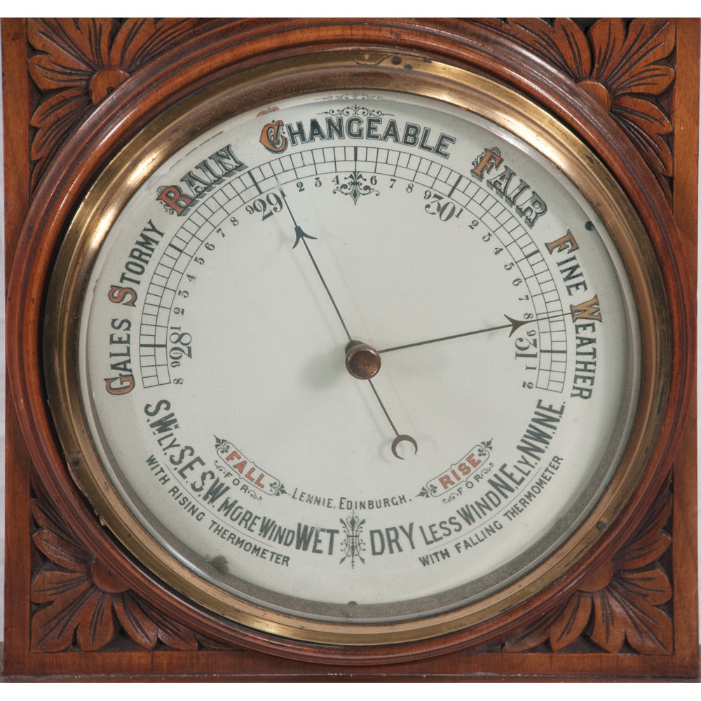 Late 19th Century Scottish Mahogany Barometer