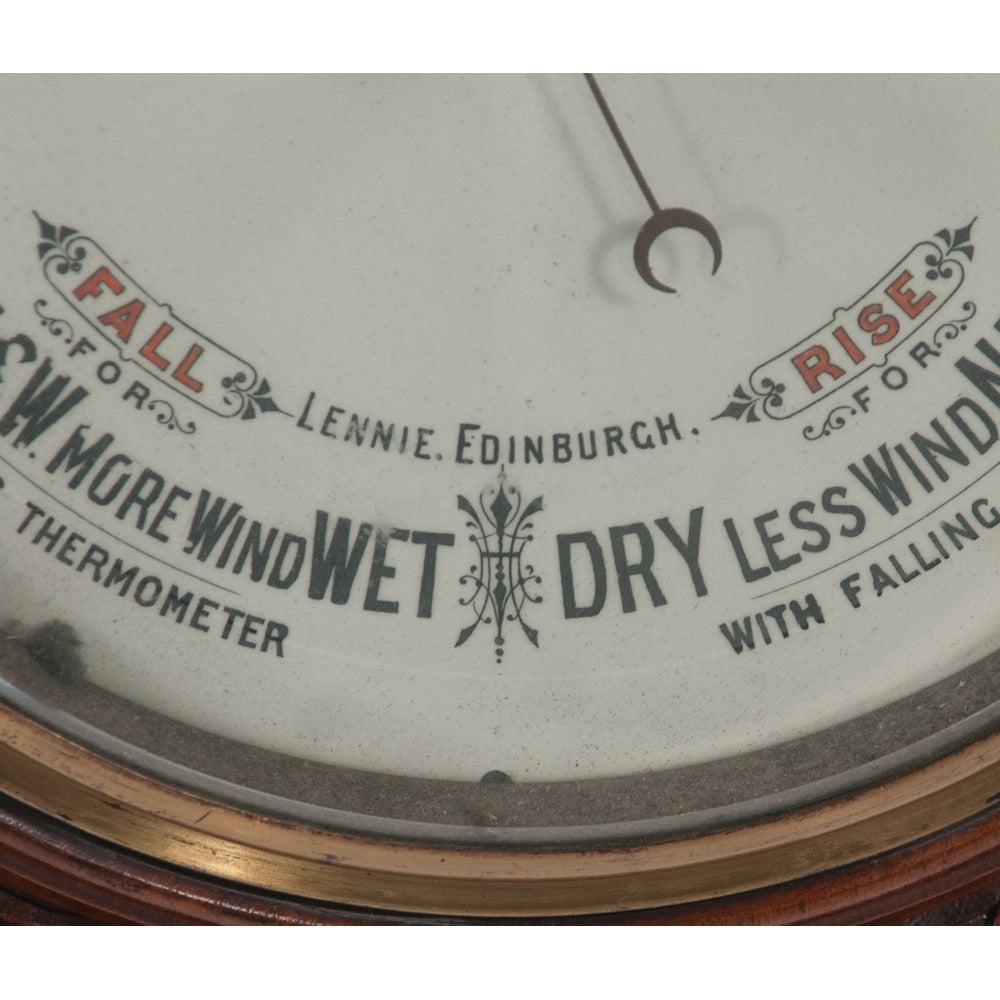 Scottish Mahogany Barometer In Good Condition In Lawrenceburg, TN
