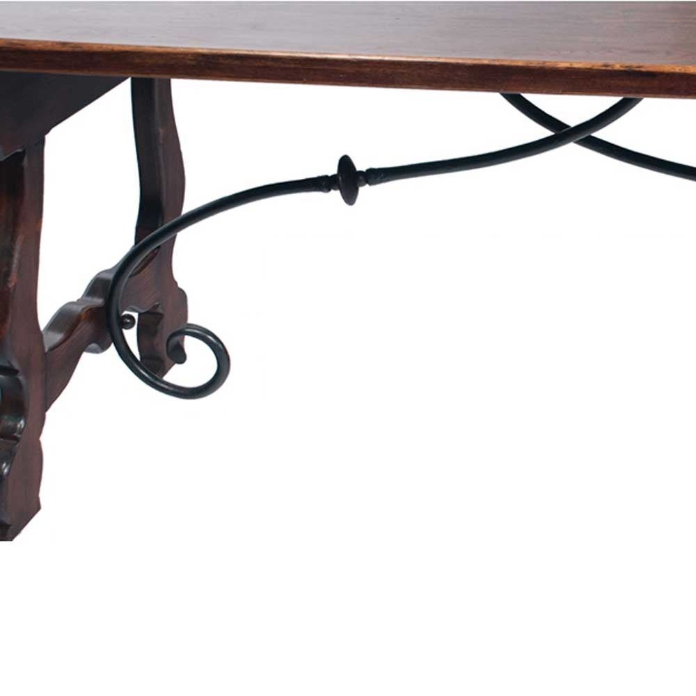 Mid-20th Century Country French Iron and Wood Table