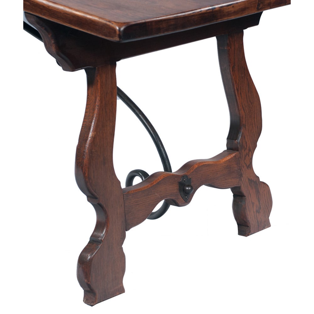 Country French Iron and Wood Table 4