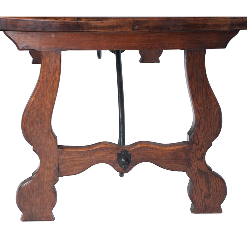 Country French Iron and Wood Table 1