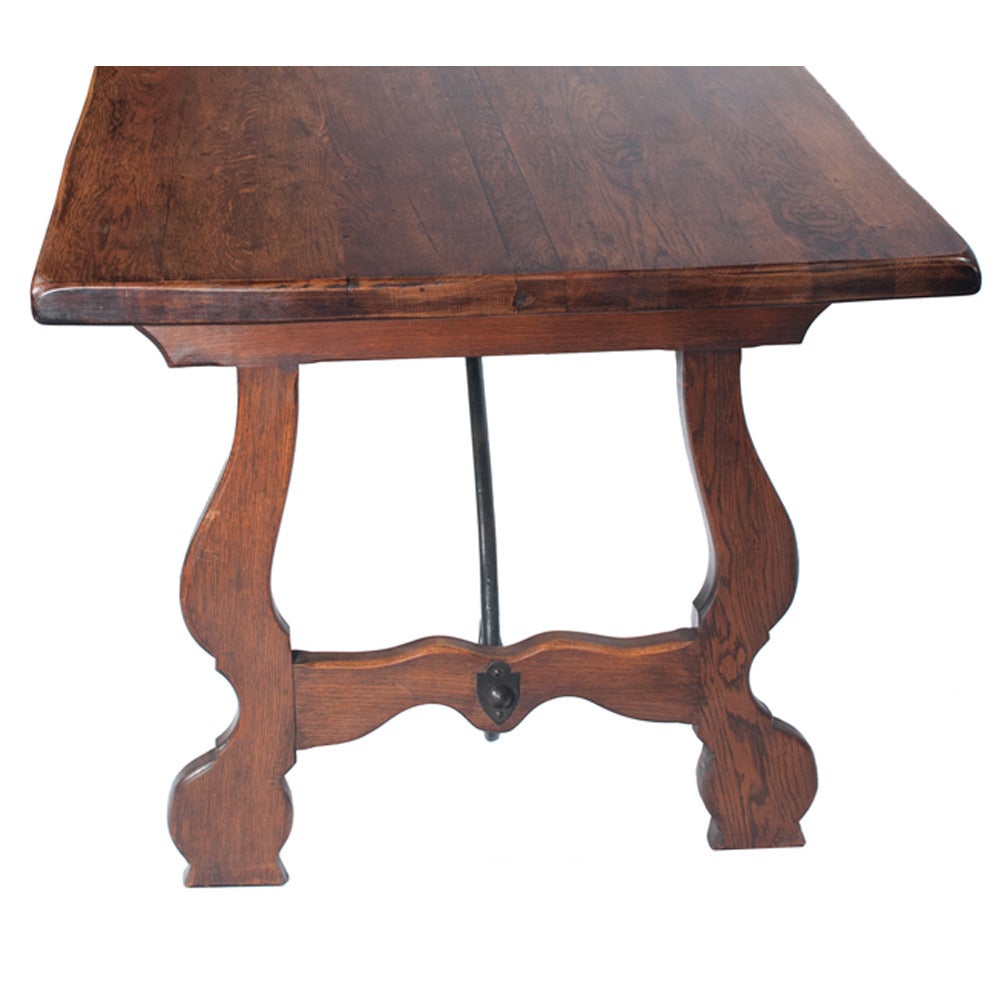 Country French Iron and Wood Table 3