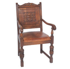 English Pub Chairs, Set of Six