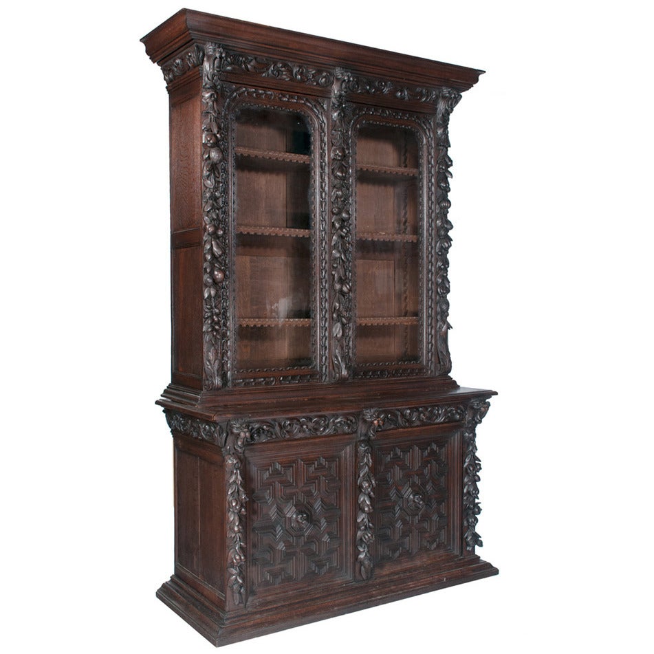Country French Lodge Cabinet For Sale