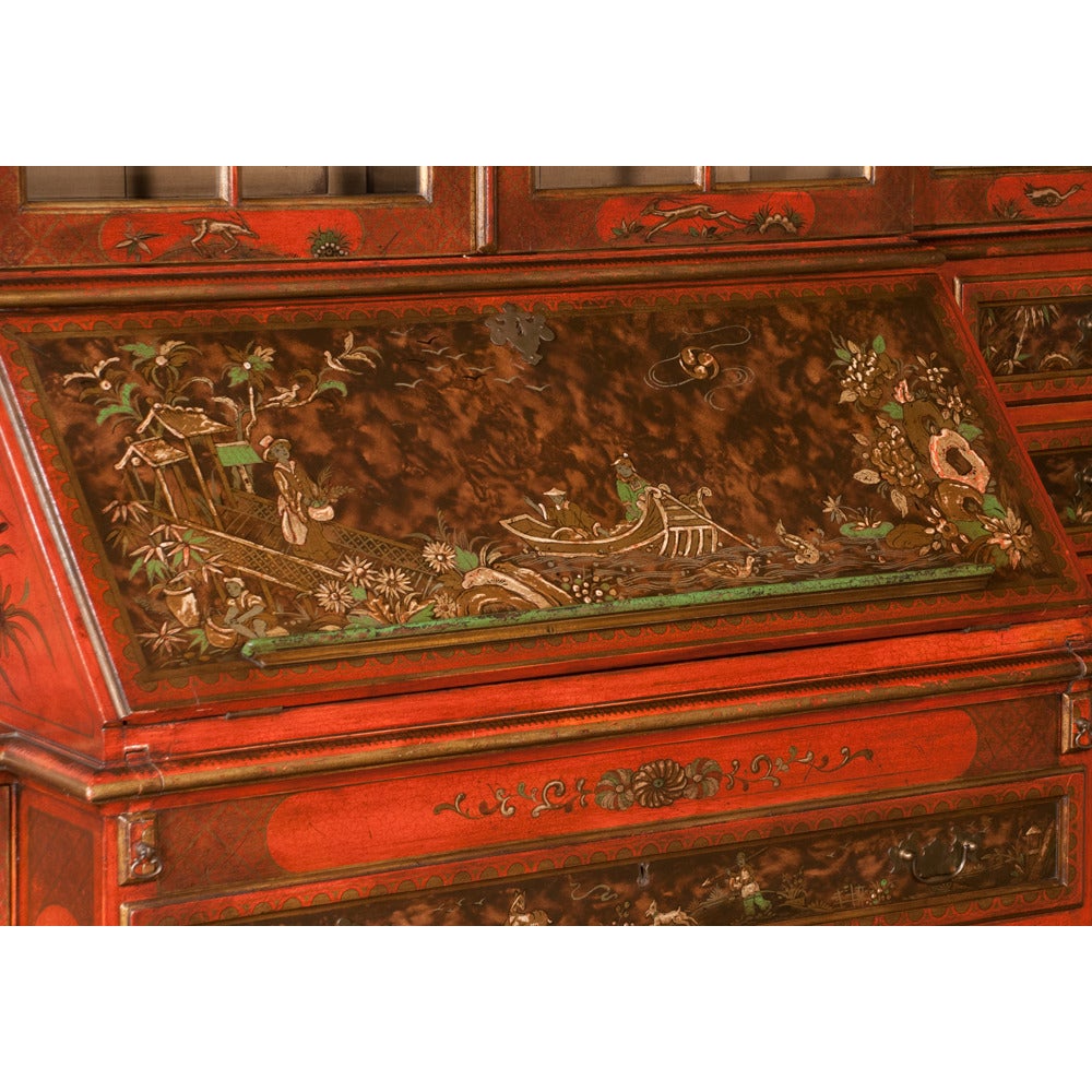 Chinoiserie Lacquered Breakfront For Sale 3