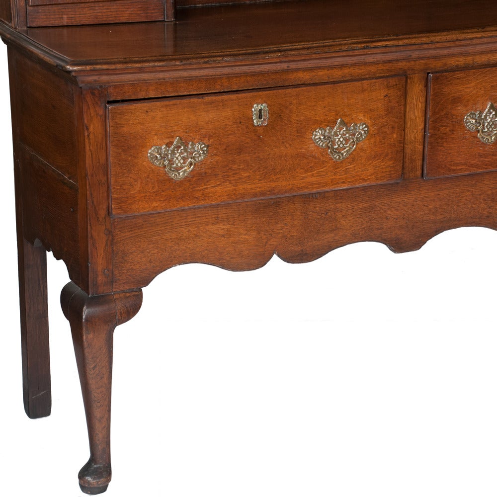Mid-19th Century Queen Anne Oak Welsh Dresser For Sale