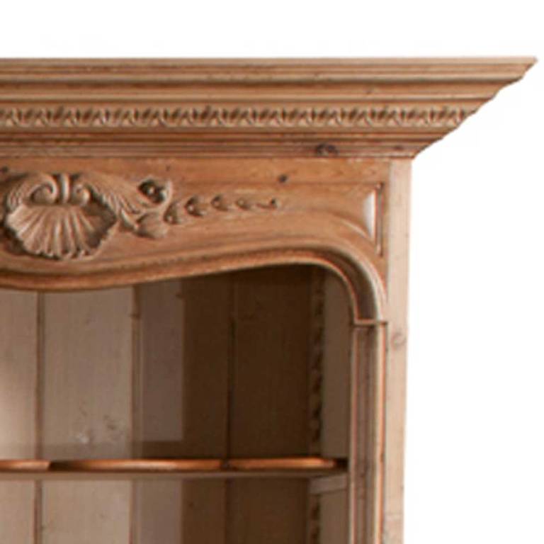 English Pine Breakfront and Bookcase