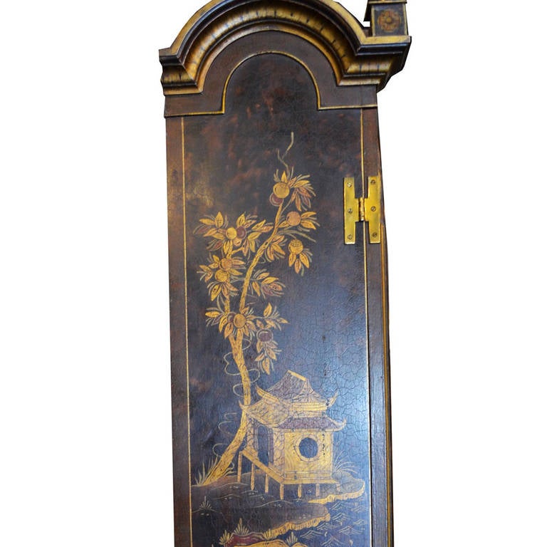 Wood 19th Century Queen Anne Chinoiserie Secretary