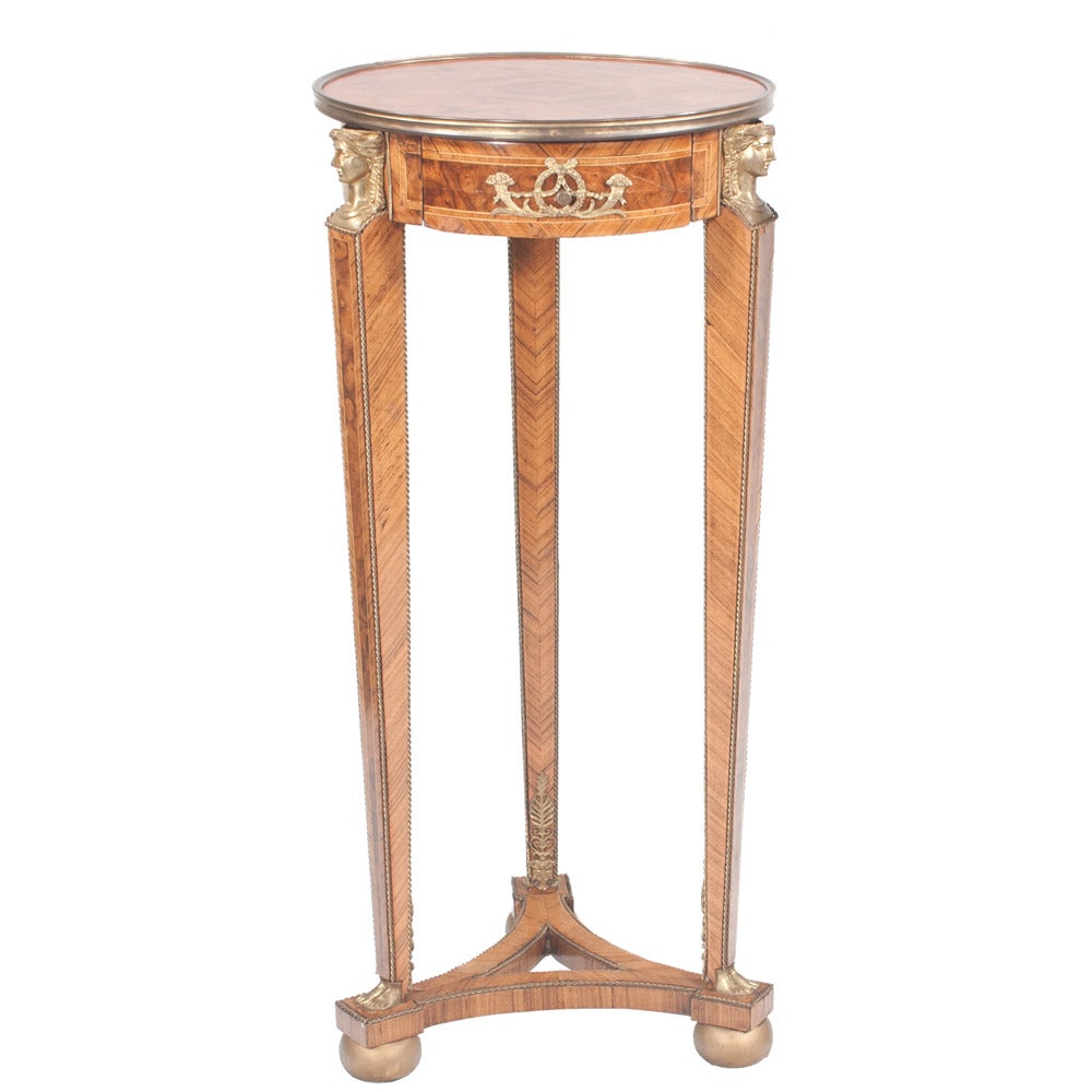 Bronze French Empire-style Pedestals, Pair For Sale
