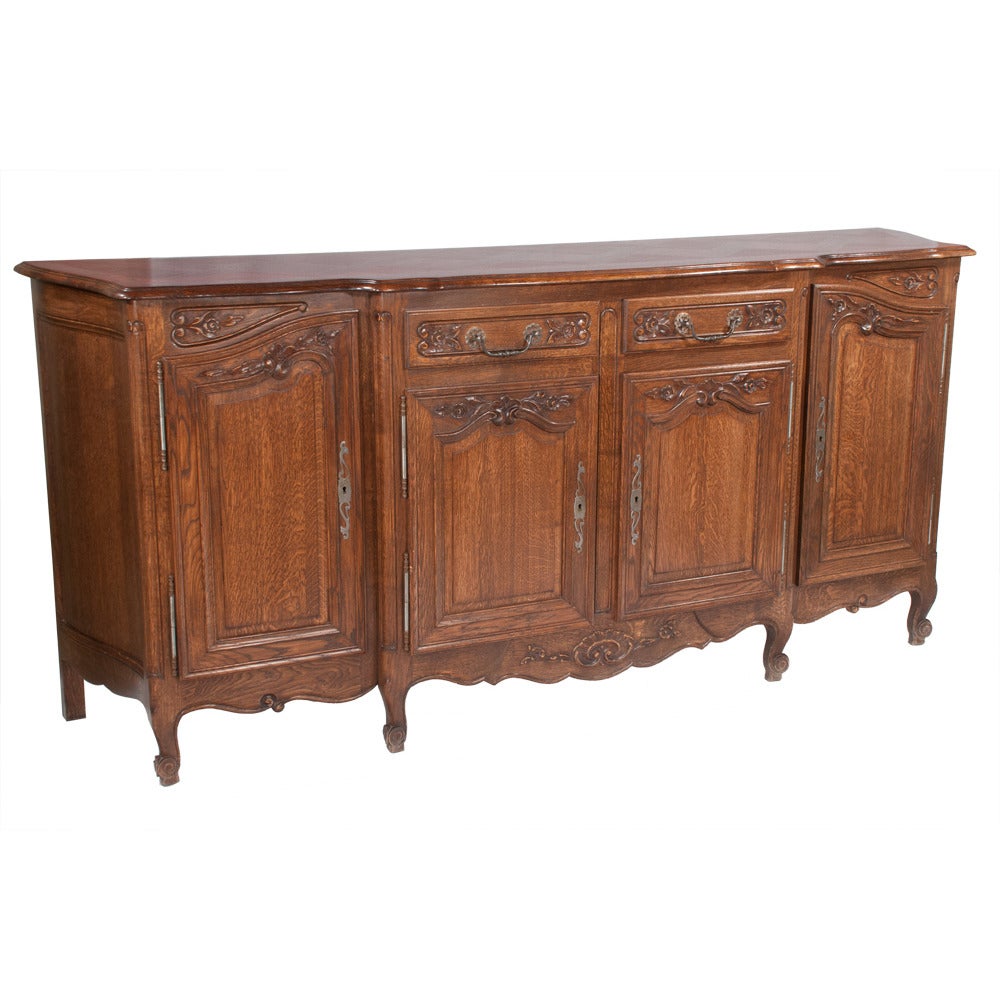 Country French Oak Buffet For Sale