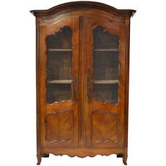 Antique 19th Century French Wire Paneled Armoire