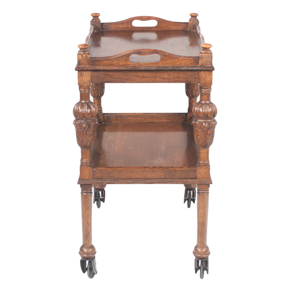 Jacobean-Style Tea Trolley For Sale 2