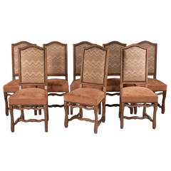 Country French Dining Chairs, S/8