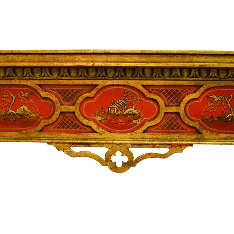 Pair of Chinese Chippendale Consoles