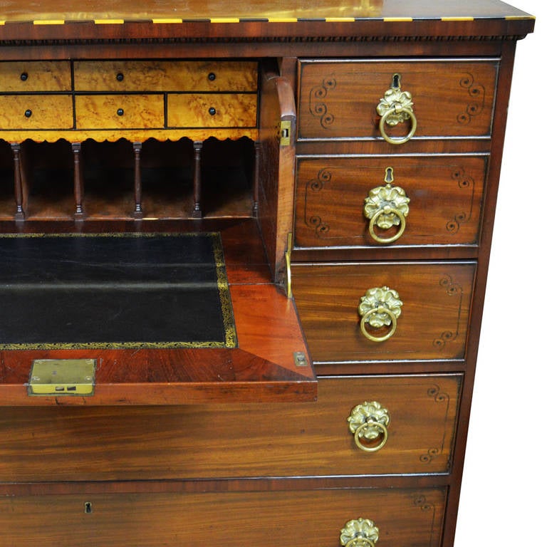 English Secretaire Chest