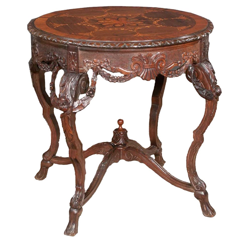 French Foyer Table, circa 1895 For Sale