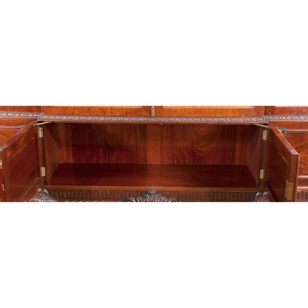 Chippendale Mahogany Breakfront For Sale 2