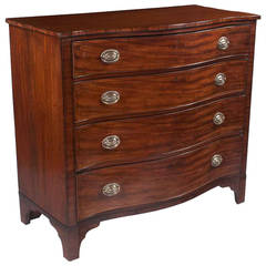 Sheraton Mahogany Serpentine Chest Sheraton Mahogany Serpentine Chest
