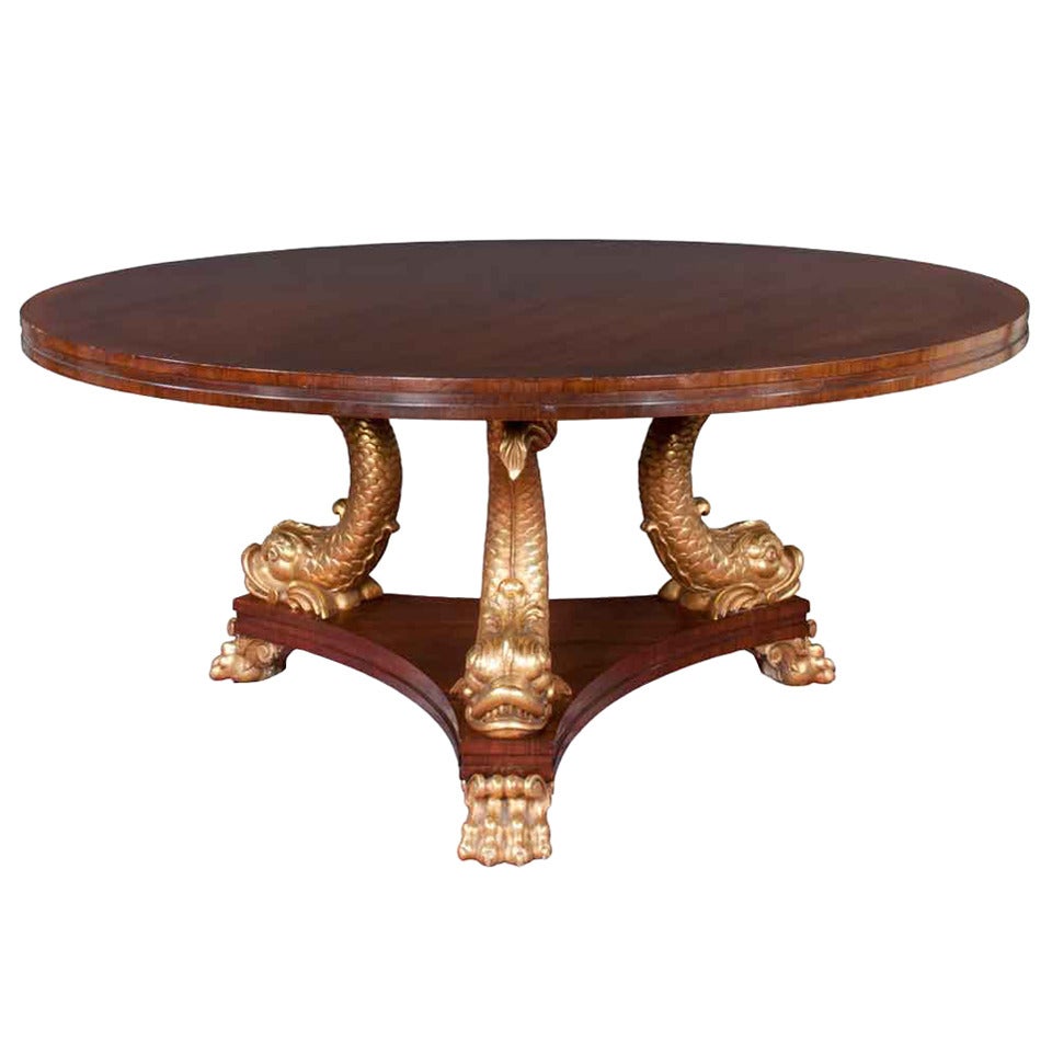 English Regency Library Table For Sale