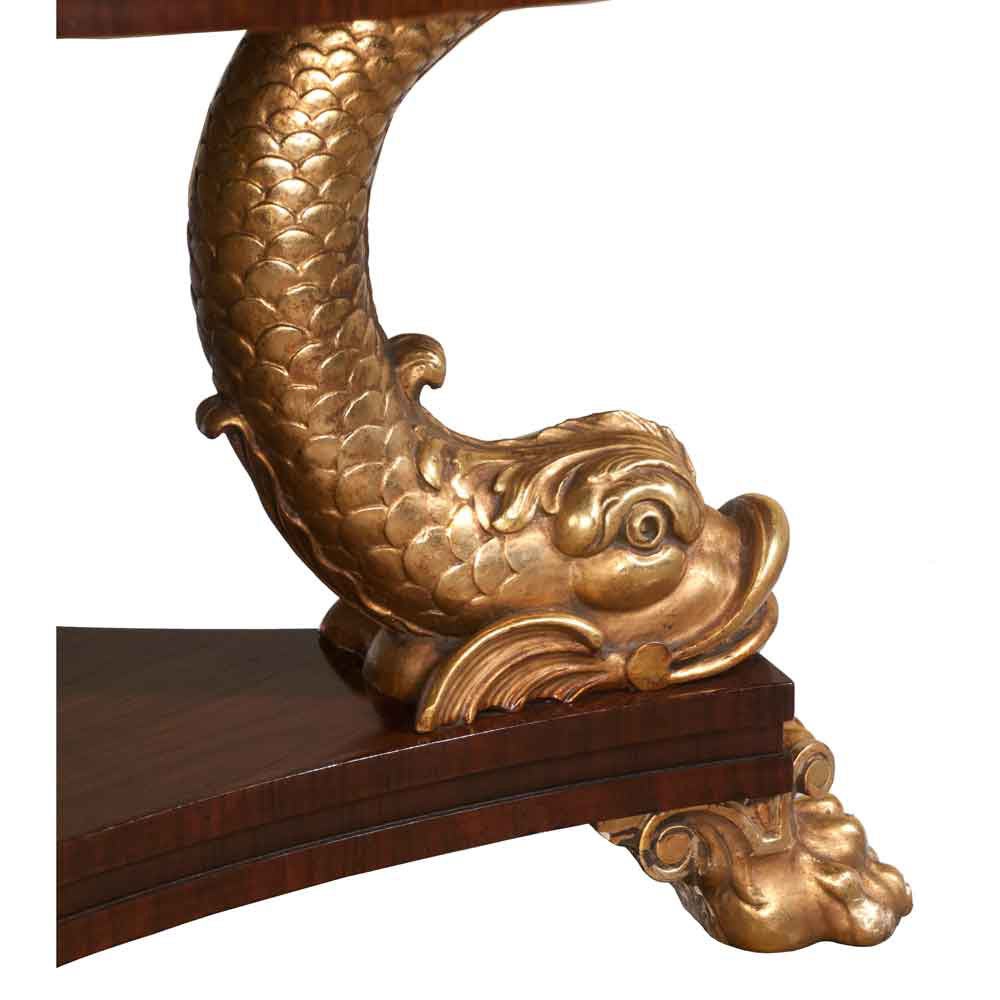 English Regency Library Table In Excellent Condition For Sale In Lawrenceburg, TN