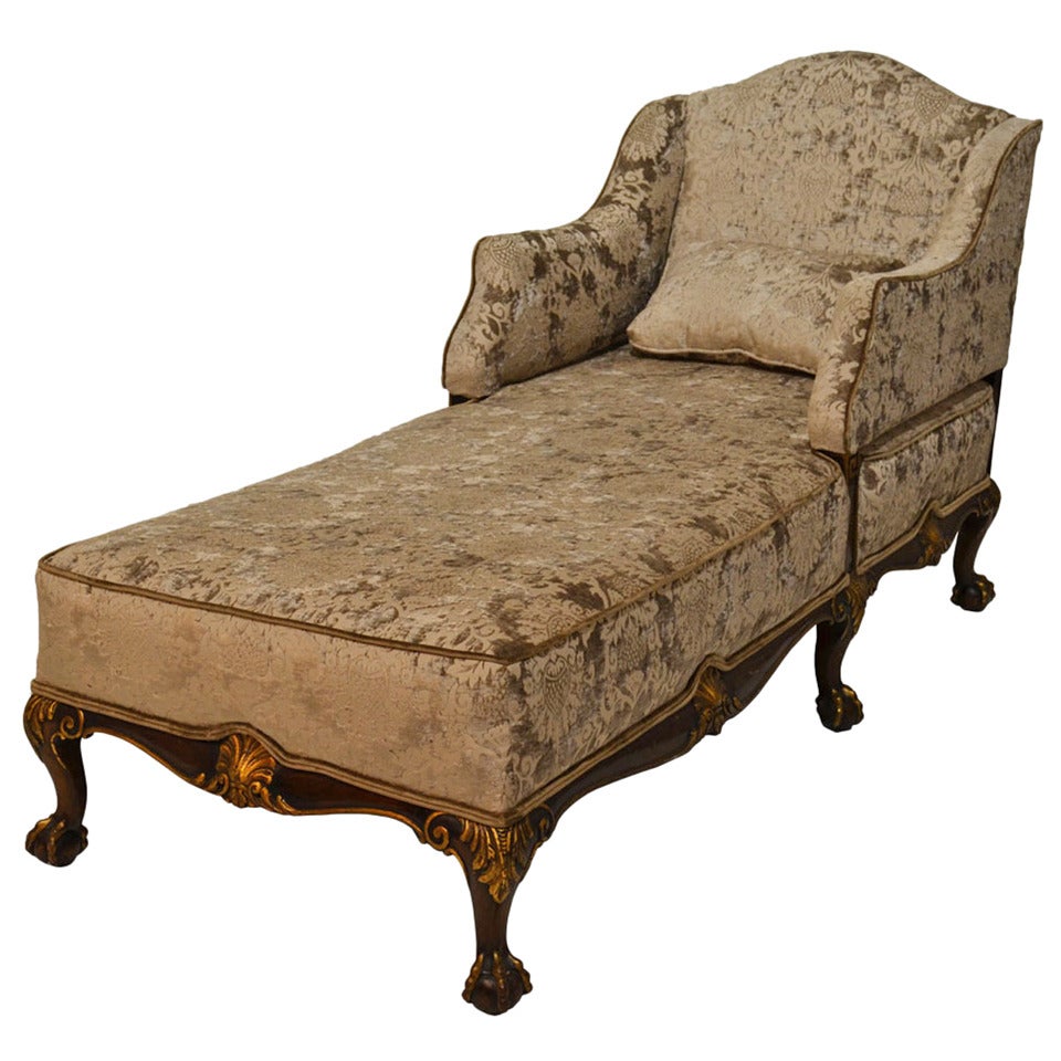Chippendale Chaise C. 1895 For Sale