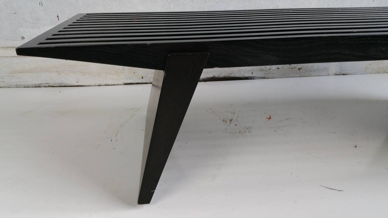 20th Century Mid Century Modern Slatted Bench, Table, , Cristian Wicha