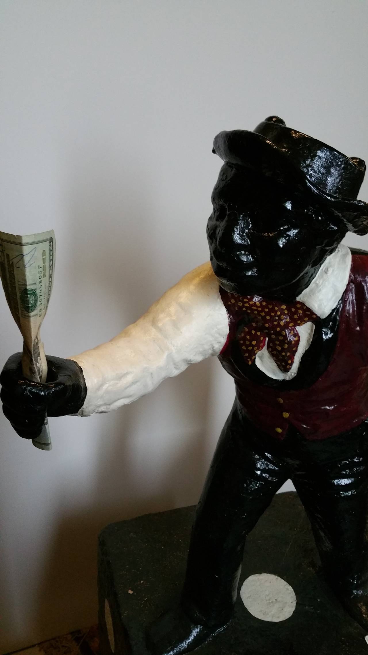 Rare Cast Iron Lawn Jockey,, 1930s,, For Sale at 1stdibs