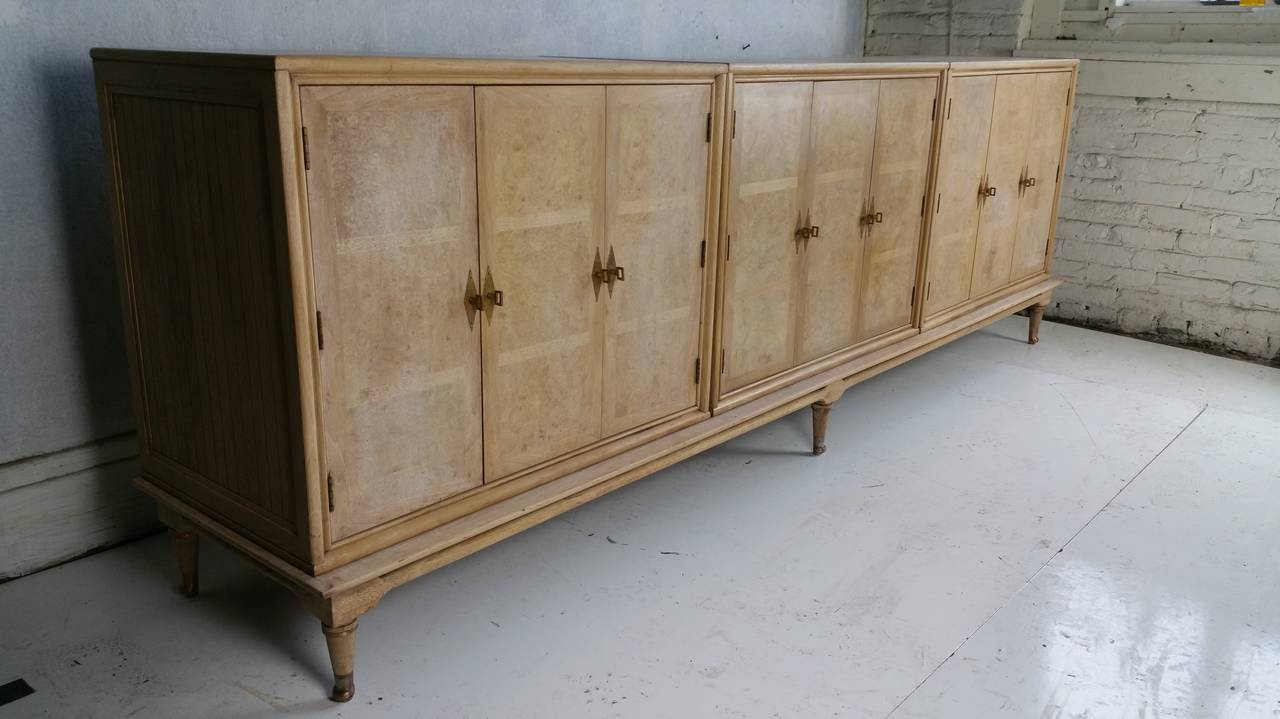 American Mastercraft Burl Wood Cabinet / Sideboard