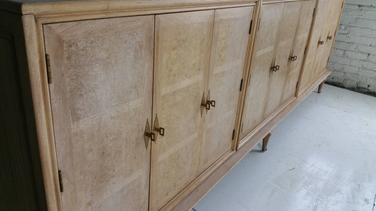 Mastercraft Burl Wood Cabinet / Sideboard In Good Condition In Buffalo, NY