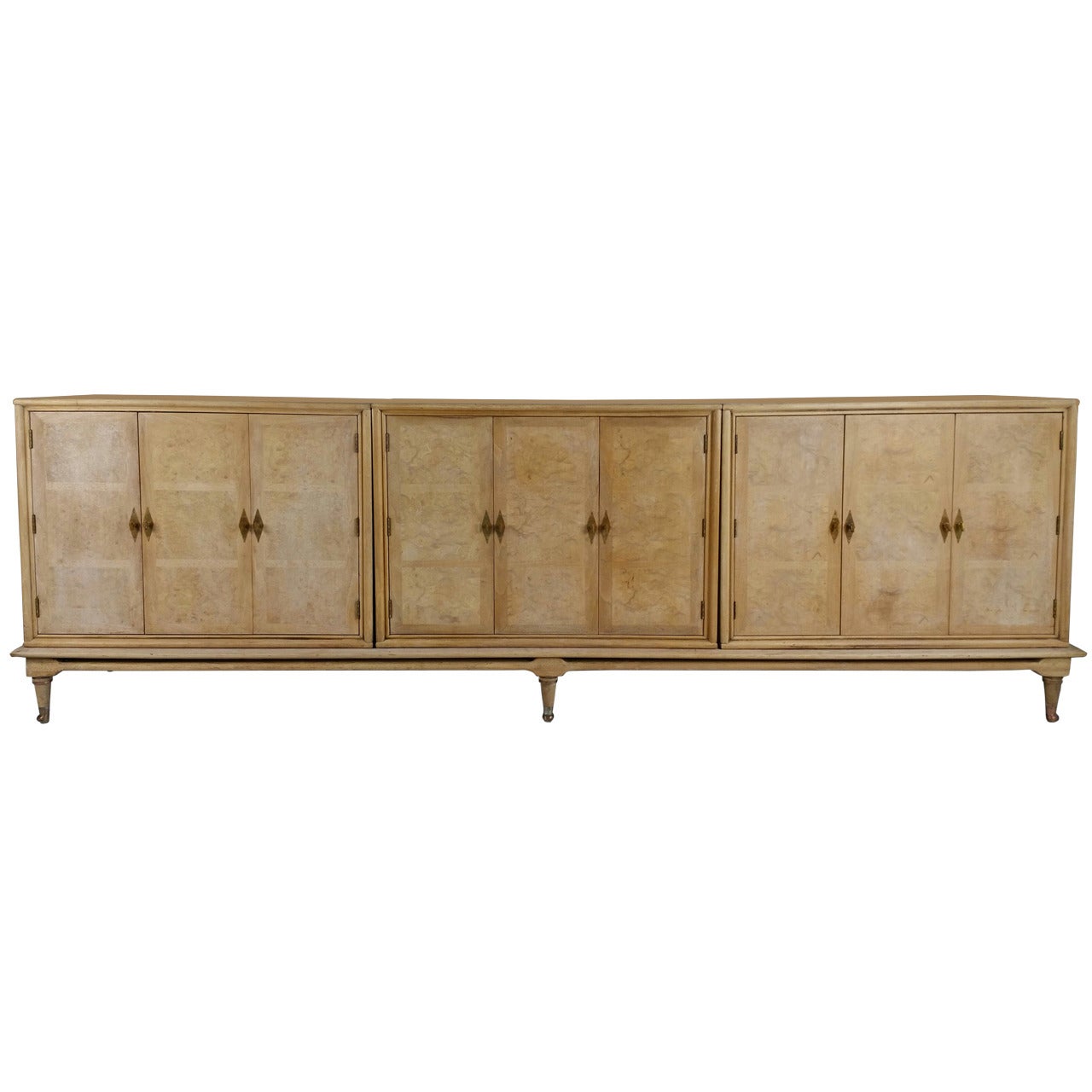 Mastercraft Burl Wood Cabinet / Sideboard