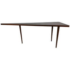 Modernist Wedge-shape Console Table..manner of Harvey Probber