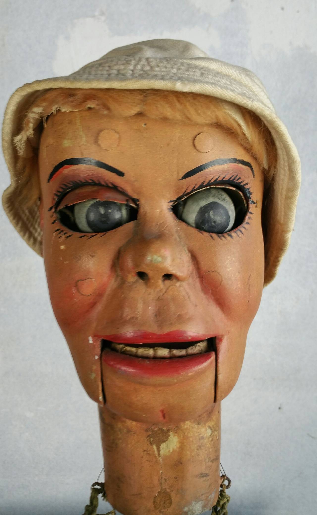 ventriloquist dummy with moving eyes