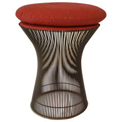 Mid-Century Modern Wire Stool by Warren Platner for Knoll Italy