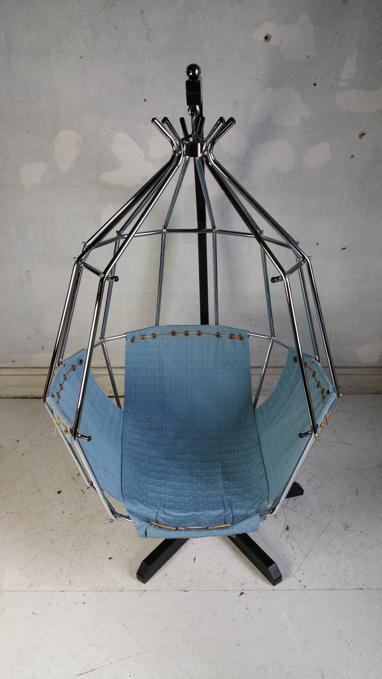 hanging bird cage chair