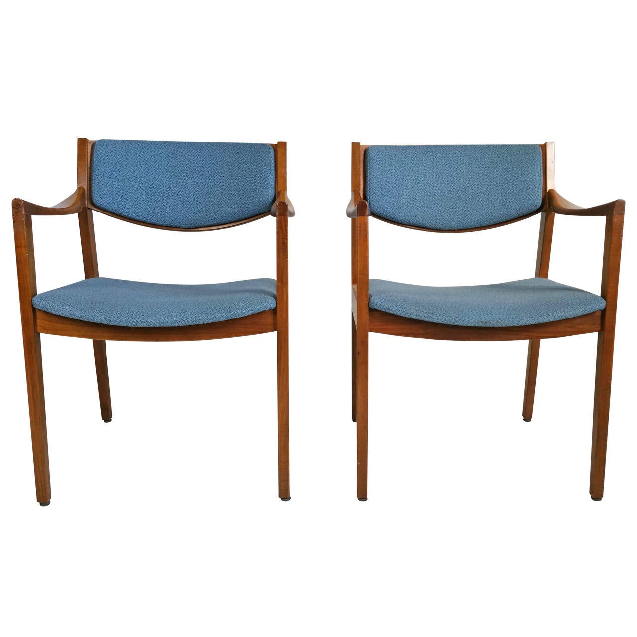 Pair Of Midcentury Modern Gunlock Arm Chairs In The Jens Risom - Pair Of Midcentury Modern Gunlock Arm Chairs In The Jens Risom Style pair of midcentury modern gunlock arm chairs in the jens risom - pair of midcentury modern gunlock arm chairs in the jens risom style