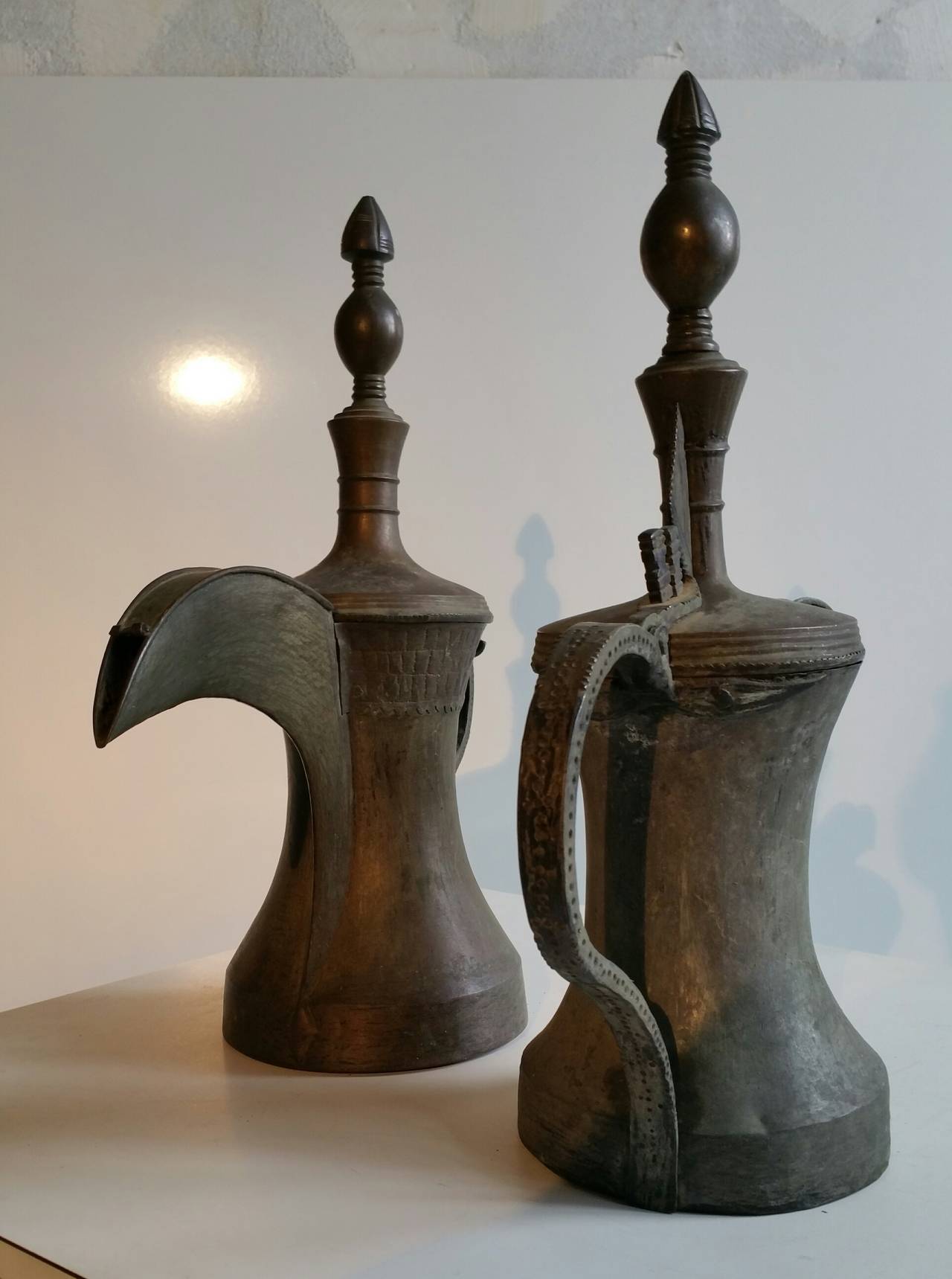 20th Century Monumental Antique Decorative Turkisk or Middle Eastern Pouring Vessels or Ewers