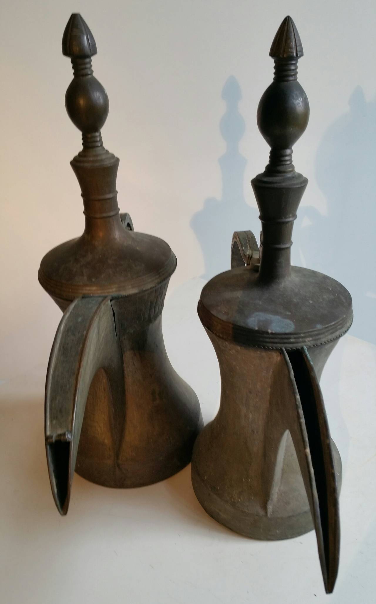 Turkish Monumental Antique Decorative Turkisk or Middle Eastern Pouring Vessels or Ewers