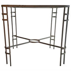 Modernist French or German Wrought Iron Table 8