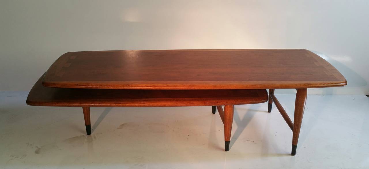 Classic Mid-Century Modern cocktail table manufactured by Lane, from the 