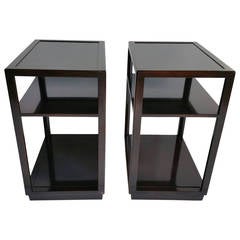 Vintage Pair of Edward Wormley for Dunbar Mahohany End Tables
