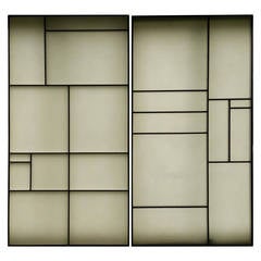 Architectural Aluminum and Fiberglass Panels or Screen, Mondrian Design 10
