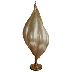 Monumental Organic Faux Shell Surrealist Table Lamp..Rougier France