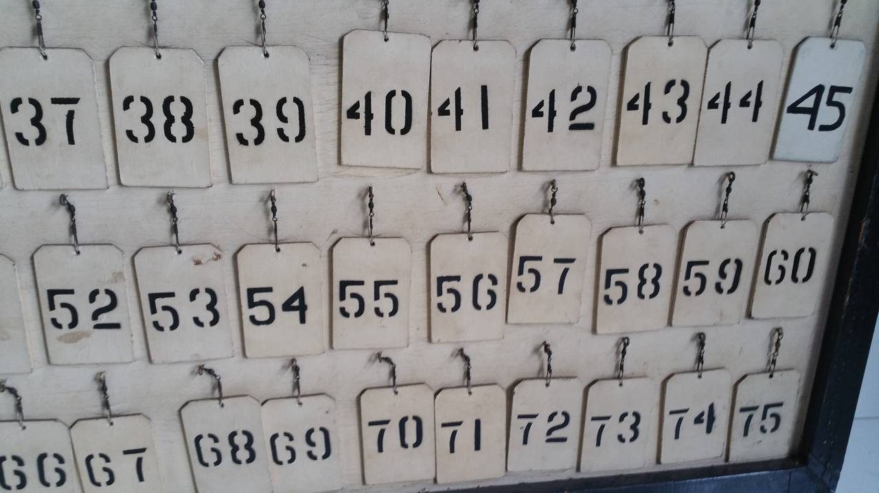 bingo call board